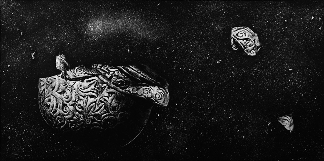 منظومه‌ی خسوف | عکس‌نقاشی‌های زاها و داوود بیات